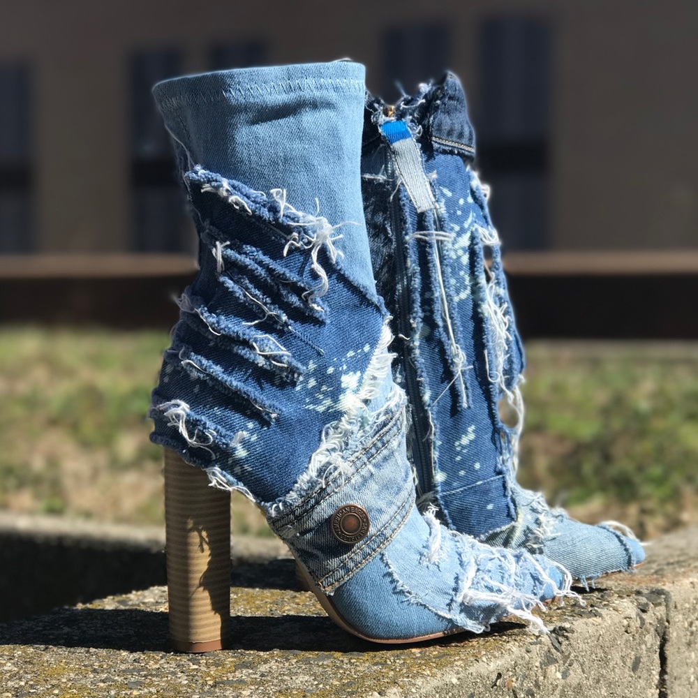 Cape Robbin Denim Booties (CUSTOM)